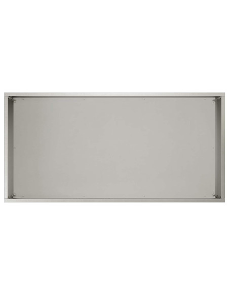 Vaso da giardino Argento 60 x 30 x 50 cm Acciaio Inox