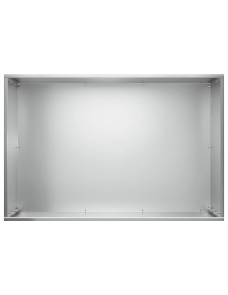 Vaso da giardino Argento 60 x 40 x 50 cm Acciaio zincato