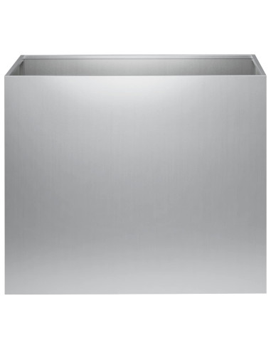 Vaso da giardino 2 pz Argento 50 x 40 x 50 cm Acciaio zincato