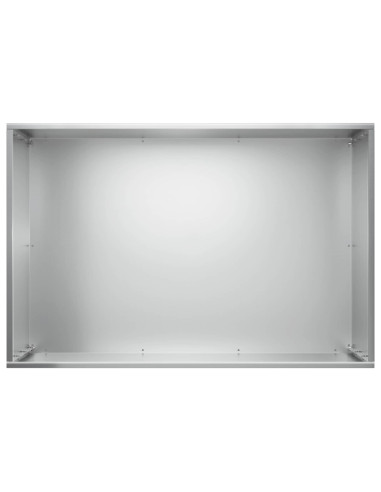 Vaso da giardino 2 pz Argento 50 x 40 x 50 cm Acciaio zincato
