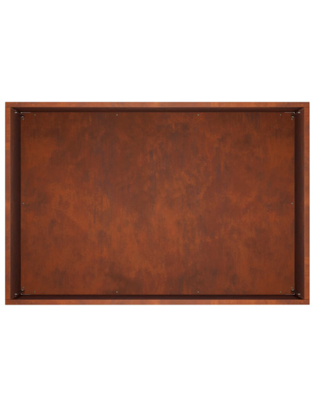 Vaso da giardino Ruggine 60 x 40 x 40 cm Acciaio Corten