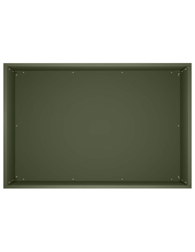 Vaso da giardino 2 pz Verde Oliva 50 x 40 x 50 cm