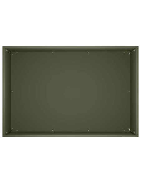 Vaso da giardino 2 pz Verde Oliva 50 x 40 x 50 cm