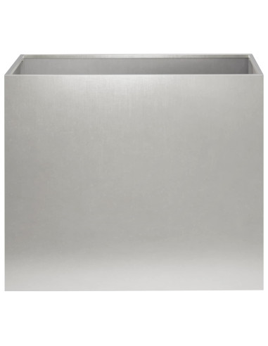 Vaso da giardino 2 pz Argento 50 x 40 x 50 cm Acciaio Inox
