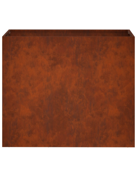 Vaso da giardino 2 pz Ruggine 60 x 30 x 50 cm Acciaio Corten