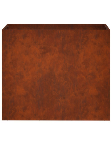 Vaso da giardino 2 pz Ruggine 60 x 30 x 40 cm Acciaio Corten