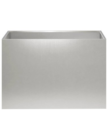Vaso da giardino Argento 60 x 40 x 40 cm Acciaio Inox