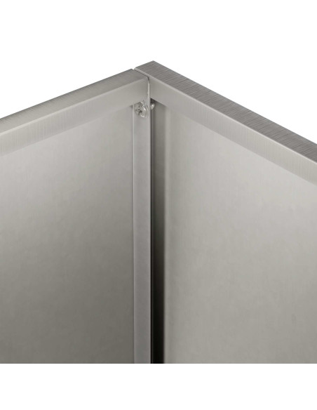 Vaso da giardino Argento 60 x 40 x 40 cm Acciaio Inox