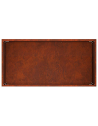 Vaso da giardino Ruggine 60 x 30 x 50 cm Acciaio Corten