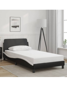 Giroletto Dover Nero e Bianco 100x190cm in Similpelle