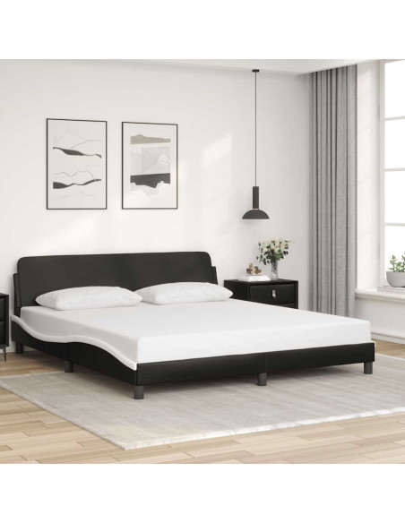 Giroletto Dover Nero e Bianco 152x203 cm in Similpelle