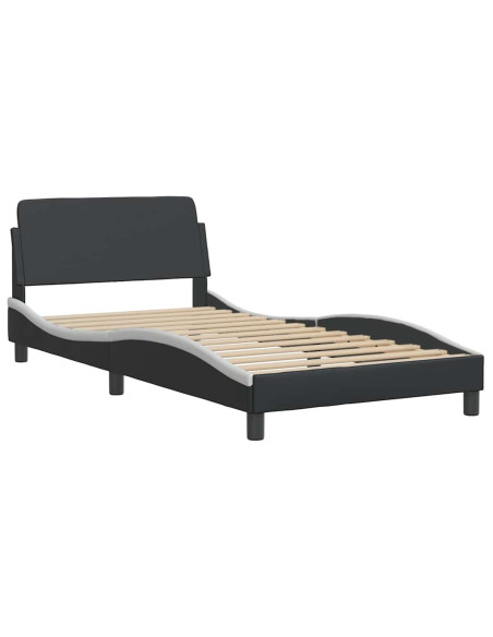 Giroletto Dover Nero e Bianco 100x190cm in Similpelle