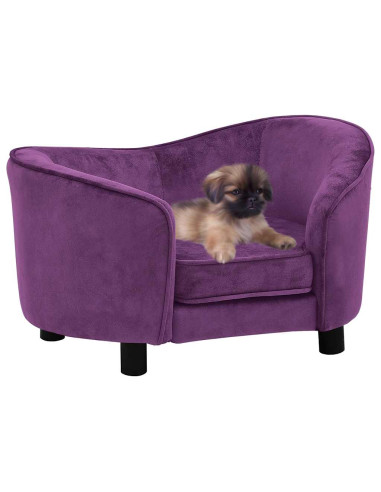 Divano per Cani Borgogna 69x49x40 cm in Peluche