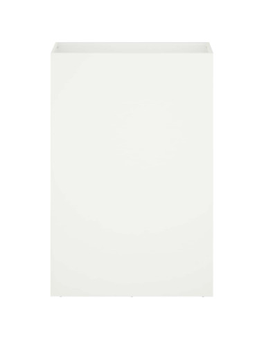 Vaso da giardino 2 pz Bianco 50 x 30 x 75 cm