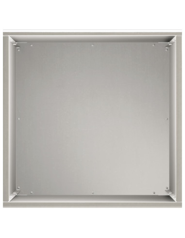 Vaso da giardino Argento 40 x 40 x 50 cm Acciaio Inox