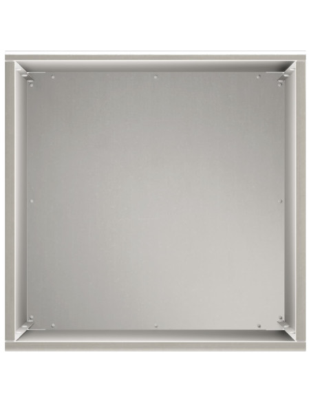 Vaso da giardino Argento 40 x 40 x 50 cm Acciaio Inox