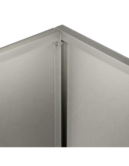 Vaso da giardino Argento 40 x 40 x 50 cm Acciaio Inox
