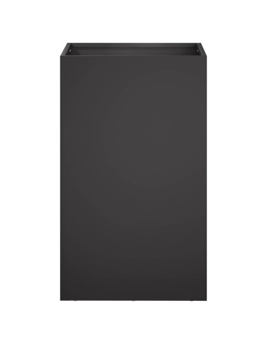 Vaso da giardino 2 pz Nero 40 x 40 x 50 cm
