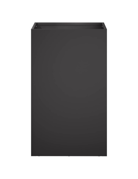Vaso da giardino 2 pz Nero 30 x 30 x 40 cm