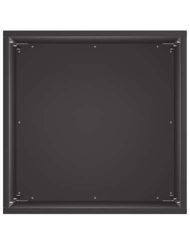 Vaso da giardino 2 pz Nero 30 x 30 x 40 cm