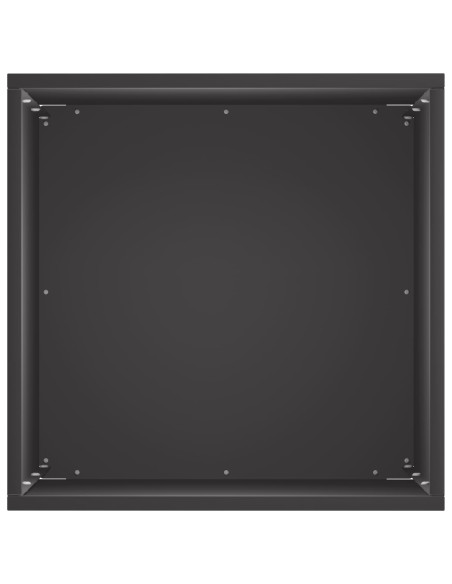 Vaso da giardino 2 pz Nero 30 x 30 x 40 cm