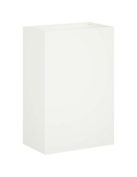 Vaso da giardino 2 pz Bianco 50 x 40 x 75 cm