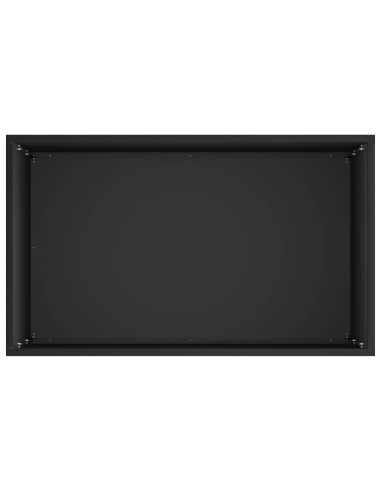 Vaso da giardino Nero 40 x 30 x 75 cm Acciaio laminato a freddo