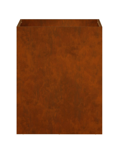 Vaso da giardino 2 pz Ruggine 40 x 30 x 50 cm Acciaio Corten