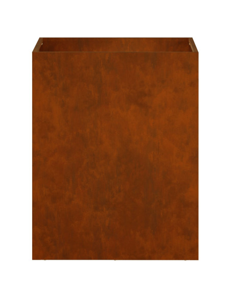 Vaso da giardino 2 pz Ruggine 40 x 30 x 50 cm Acciaio Corten
