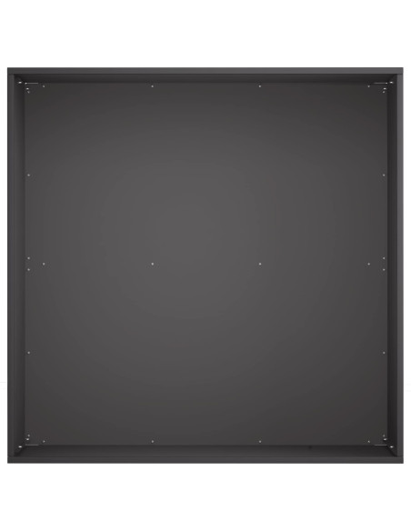 Vaso da giardino 2 pz Nero 40 x 40 x 30 cm