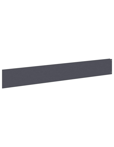 Bordura per Prato 30 pz 100 x 15 cm Acciaio Antracite