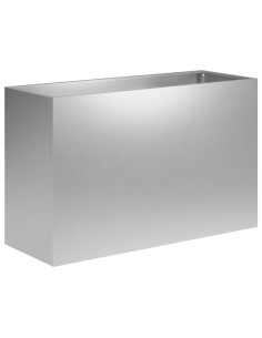 Vaso da giardino Argento 80 x 40 x 50 cm Acciaio zincato 2