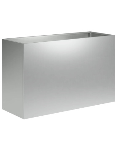Vaso da giardino Argento 80 x 40 x 50 cm Acciaio zincato