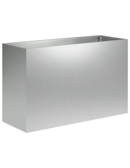 Vaso da giardino Argento 80 x 40 x 50 cm Acciaio zincato