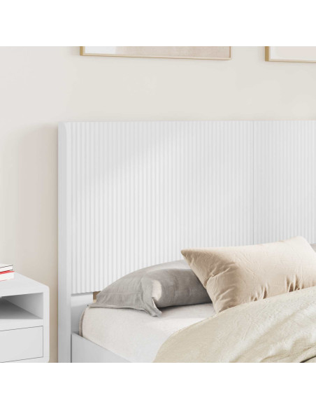 Struttura del letto con stoccaggio e testata Bianco
