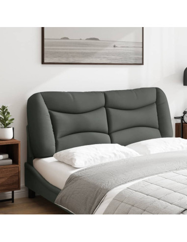Cuscino Testiera Hvar Grigio Scuro 137 cm in Tessuto