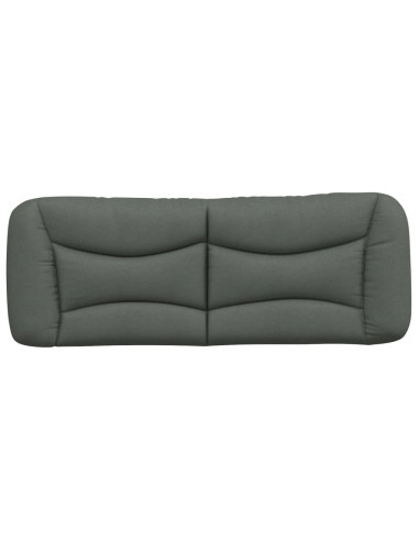 Cuscino Testiera Hvar Grigio Scuro 137 cm in Tessuto