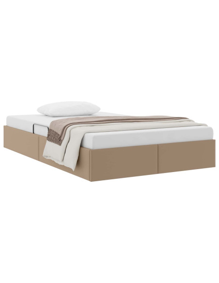 Letto ottomano Cappuccino 120 x 200 cm Pelle Sintetica