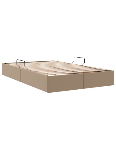 Letto ottomano Cappuccino 120 x 200 cm Pelle Sintetica
