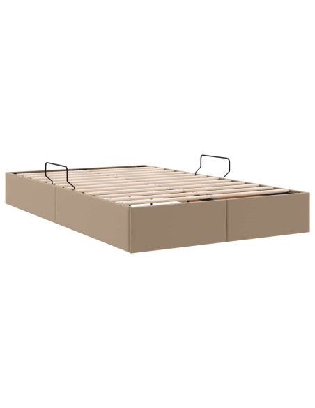 Letto ottomano Cappuccino 120 x 200 cm Pelle Sintetica