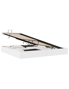 Letto ottomano Bianco Puro 200 x 200 cm Pelle Sintetica 2