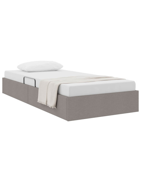 Letto ottomano con archiviazione Talpa 90 x 190 cm Tessuto