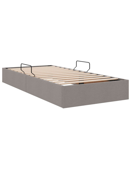 Letto ottomano con archiviazione Talpa 90 x 190 cm Tessuto