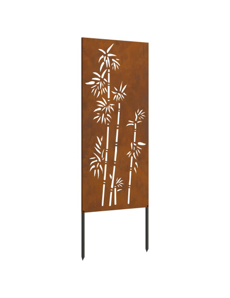 Schermo per privacy in giardino Floreale Ruggine 50 x 140 cm