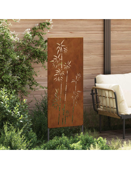 Schermo per privacy in giardino Floreale Ruggine 50 x 140 cm