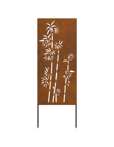 Schermo per privacy in giardino Floreale Ruggine 50 x 140 cm