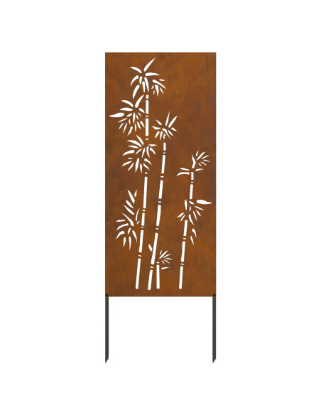 Schermo per privacy in giardino Floreale Ruggine 50 x 140 cm