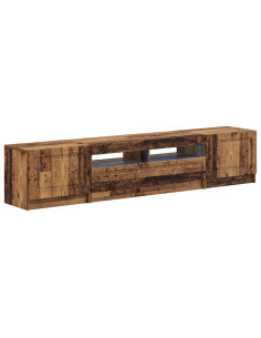 Mobile TV LED a 5 pezzi Legno antico Legno ingegnerizzato