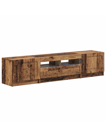 Mobile TV LED a 5 pezzi Legno antico Legno ingegnerizzato