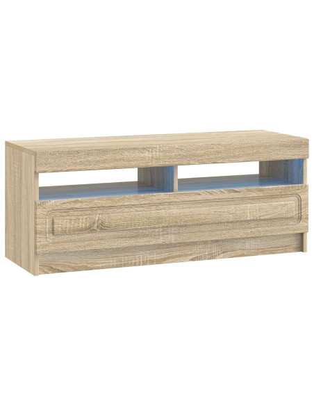 Mobile TV LED a 5 pezzi Rovere Sonoma Legno ingegnerizzato